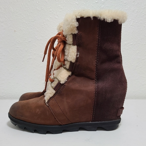 Sorel JOAN OF ARCTIC WEDGE II SHEARLING BOOT Women's - Picture 9 of 12